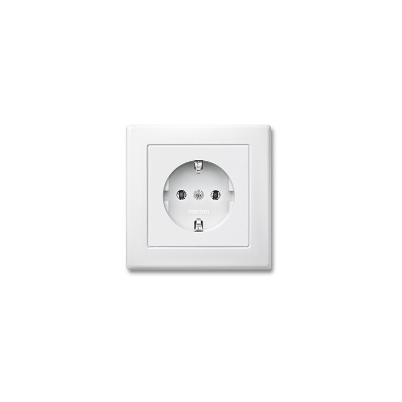 Merten MEG2301-1619 SCHUKO-Steckdose mit voller Abdeckplatte