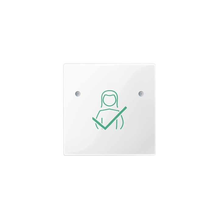 Merten MEG4841-0319 Tastfläche 1-fach für Abstelltaster, polarweiß glänzend, System M