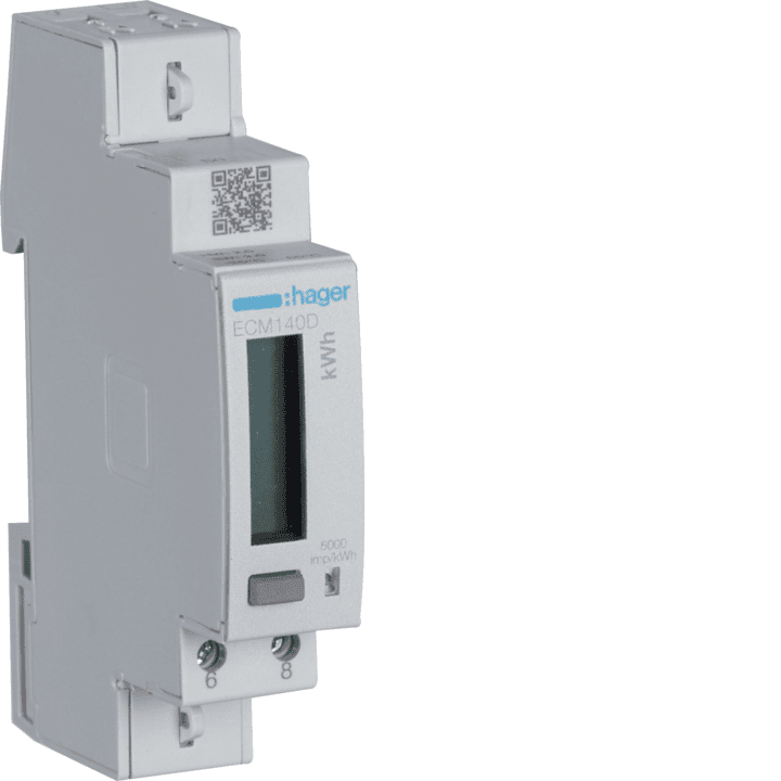 Hager ECM140D 1-fazis kWh skaitiklis Tiesioginis 40A 1M MBUS MID