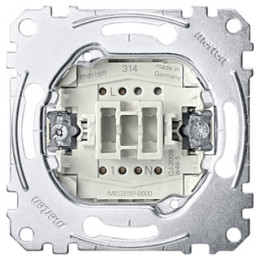 Merten MEG3151-0000 Degustatorius-Einsatz su N-Klemme, Öffner 1-polig, 10 A, AC 250 V, Steckklemmen