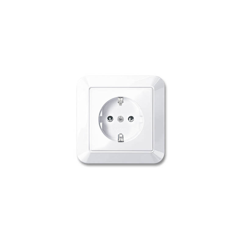 Merten MEG2301-1025 SCHUKO-Steckdose mit voller Abdeckplatte