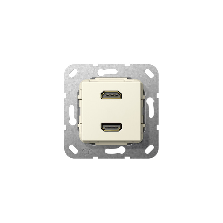 GIRA 567101 HDMI 2f Kpl. Einsatz Cremeweiß