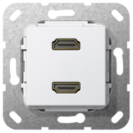 GIRA 567103 HDMI 2f Kpl. Einsatz Reinweiß