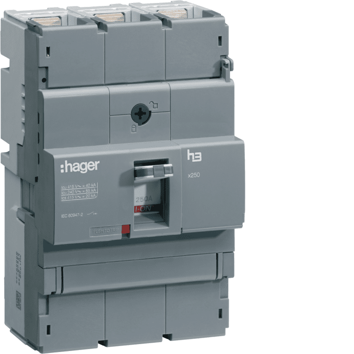 Hager HNB250H MCCB 3P 250A 40kA TM