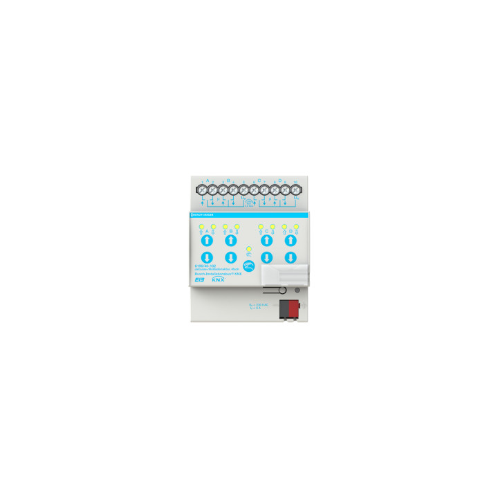 Busch-Jaeger 6196/40-102 Jalousie-/Rollladenaktor, 4fach, 230 V AC, man Bedienung, REG