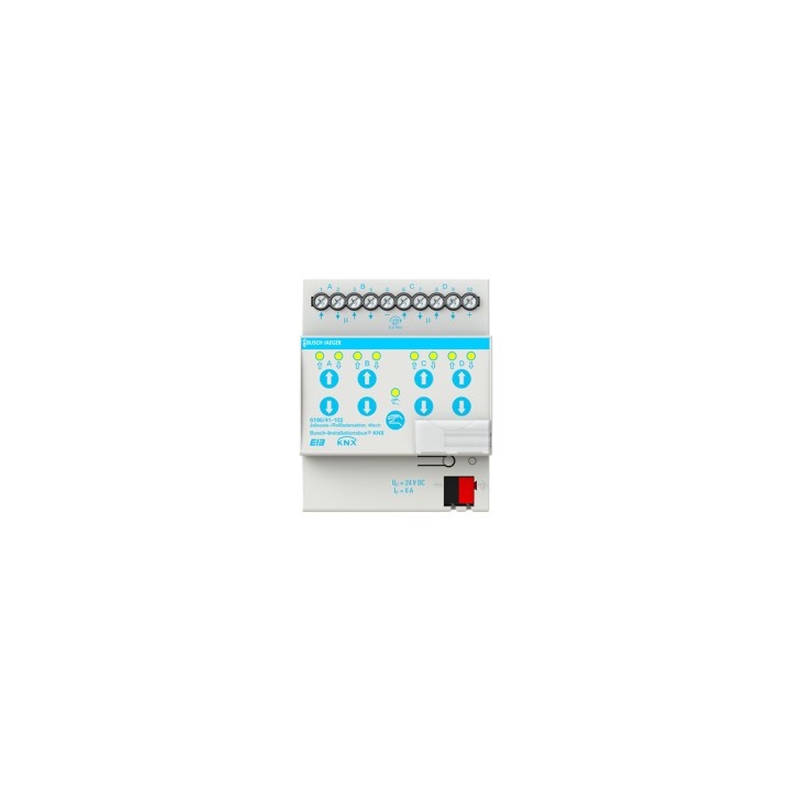 Busch-Jaeger 6196/41-102 Jalousie-/Rollladenaktor, Fahrzeiterm, 4f, 24 VAC, man Bed,REG,BJE