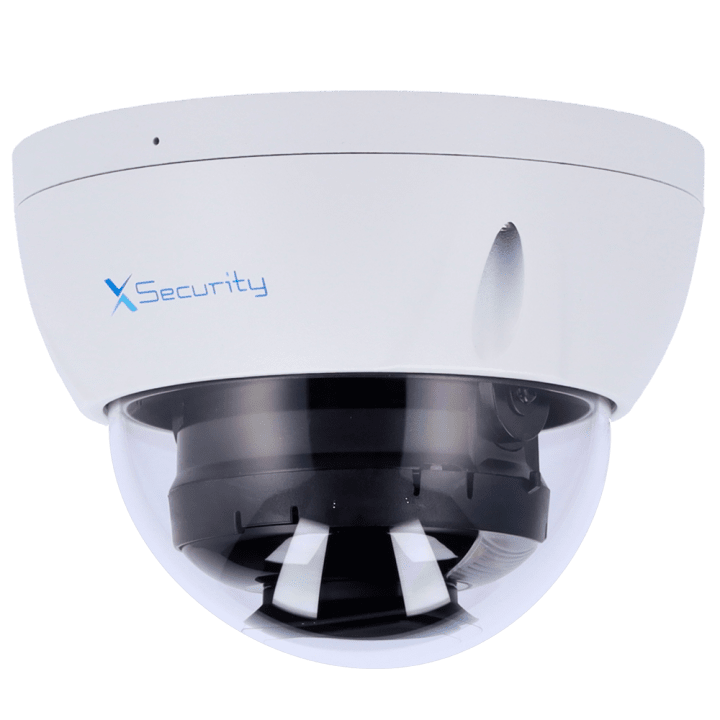 X-SECURITY XS-IPD842A-4P-DL-WIZ 4MP IP67 kupola IP kamera ar PoE, Wi-Fi, IR 30m, microSD 256GB