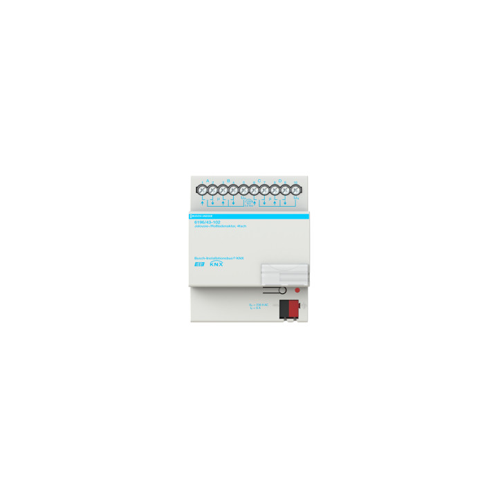 Busch-Jaeger 6196/43-102 Jalousie-/Rollladenaktor, 4fach, 230 V AC, REG