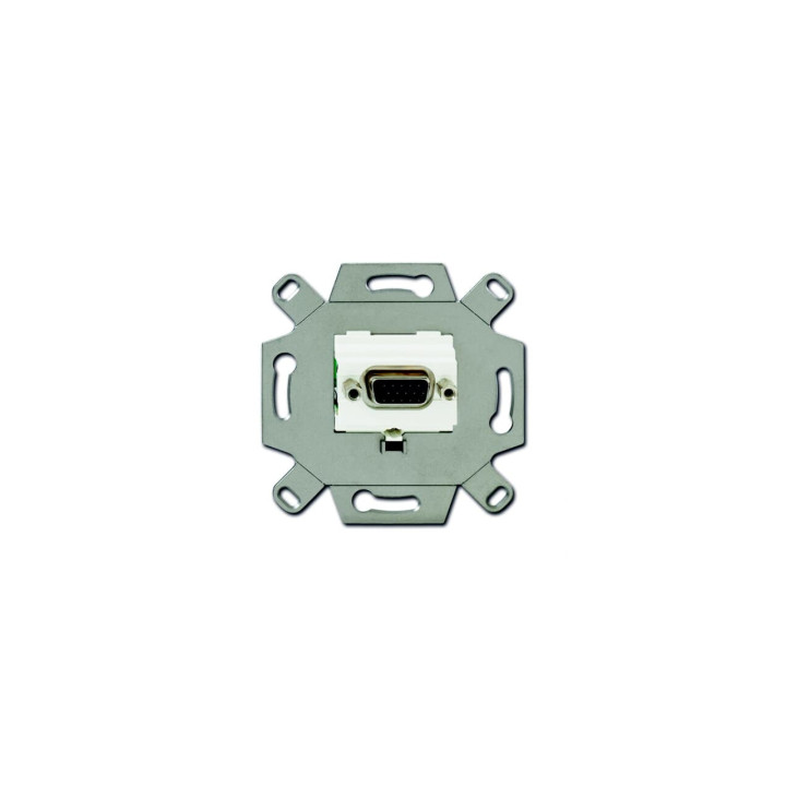 Busch-Jaeger 0261/22 VGA-Anschlussdose mit Schraubklemmen und Zugentlastung
