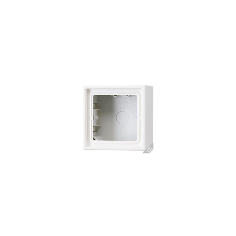 Jung LS581AW Aufputz-Kappe m. Rahmen 1fach