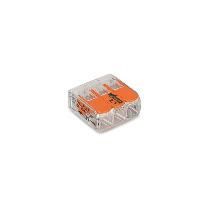 WAGO 221-413 Compact-Verbindungsklemme 3 x 0