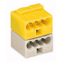 WAGO 243-212 Steckverbinder für EIB-Anwendung 4 x 0,6 - 0,8 qmm weiss-gelb (50 Stück)