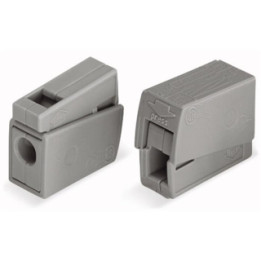 WAGO 224-101 Leuchtenklemme 1 x 1,0 - 2,5 qmm grau (100 Stück)