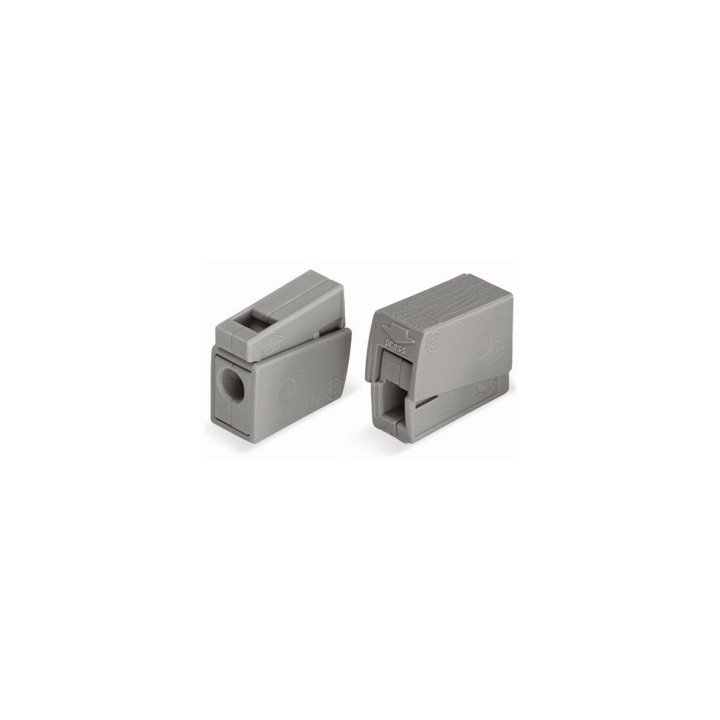 WAGO 224-101 Leuchtenklemme 1 x 1,0 - 2,5 qmm grau (100 Stück)