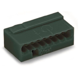 WAGO 243-208 Microklemme 8 x 0,6 - 0,8 qmm dunkelgrau (50 Stück)