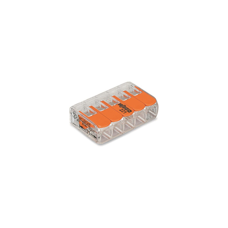WAGO 221-415 Compact-Verbindungsklemme 5 x 0