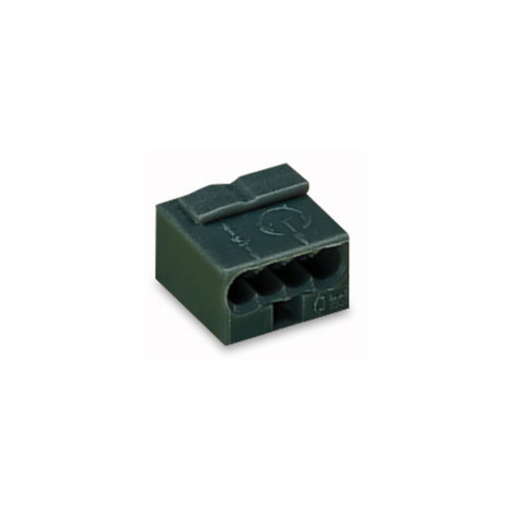 WAGO 243-204 Microklemme 4 x 0,6 - 0,8 qmm dunkelgrau (100 Stück)