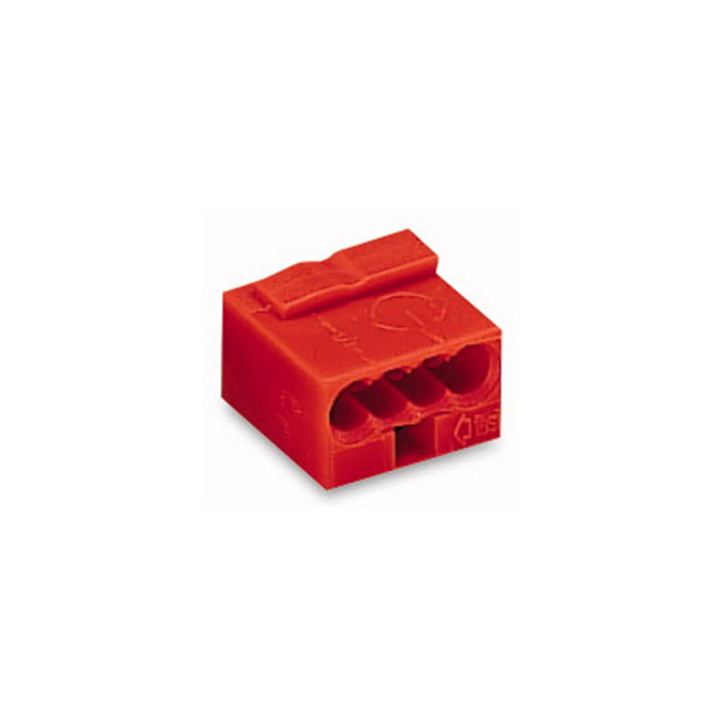 WAGO 243-804 Microklemme 4 x 0,6 - 0,8 qmm rot (100 Stück)