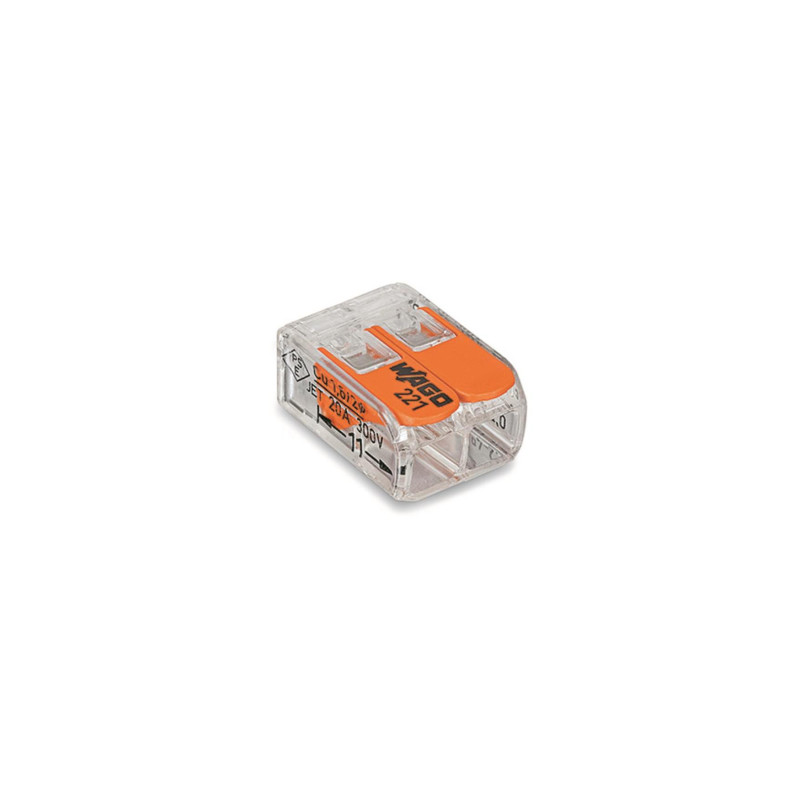 WAGO 221-412 Compact-Verbindungsklemme 2 x 0