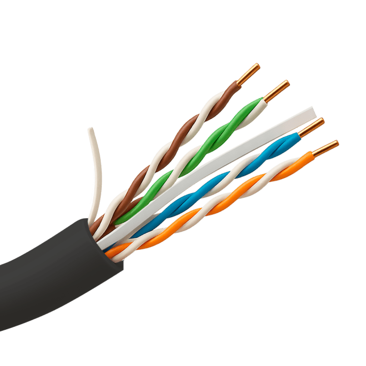 UNIVIEW UV-UTP6-305-BC-OUTDOOR Cat6 UTP āra tīkla kabelis 305m ruļļī