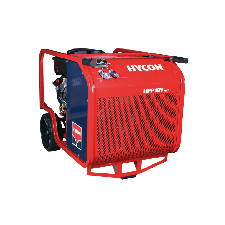 Hydraulic Power Pack HYCON HPP18V FLEX Gasoline 18HP 20-40 LPM 160 Bar