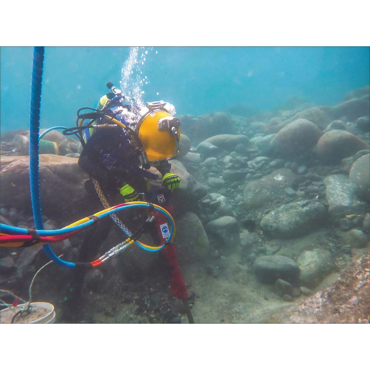 Handheld Underwater Hydraulic Breaker HYCON HH20 (22 kg, 60 J, 20 lpm)