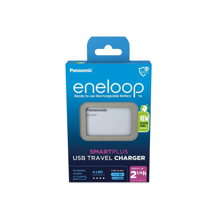 Panasonic BQ-CC87 EKO, 2000mAh Eneloop Smartplus Ni-MH Charger