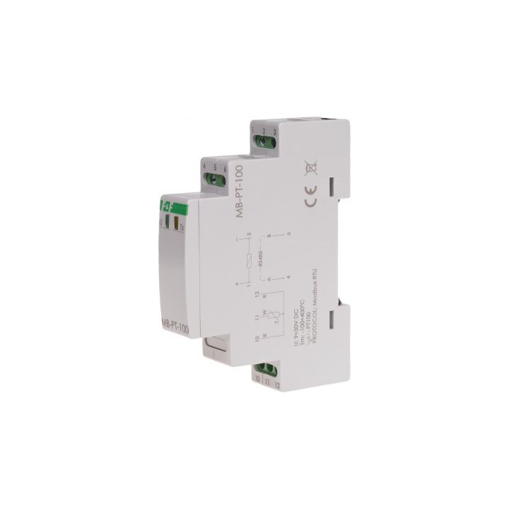 Mērīšanas temperatūros davėjas, RS-485 MODBUS RTU, 9÷30VDC, -100÷400°C