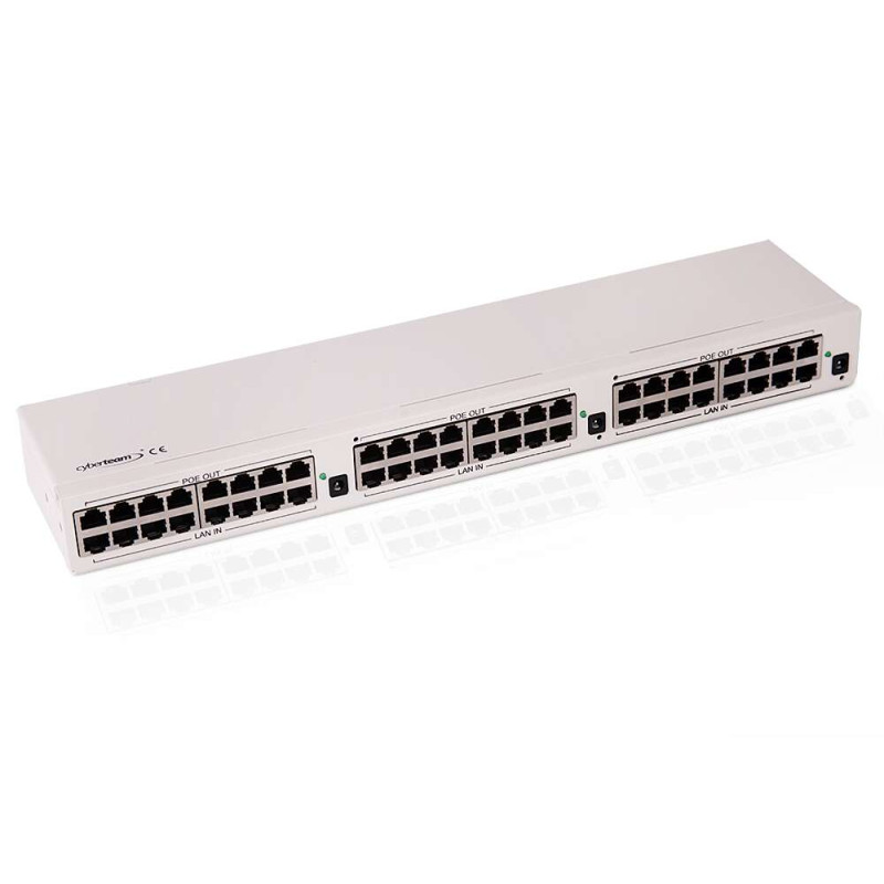 Cyberteam Adapteris PoE 24p RACK 19