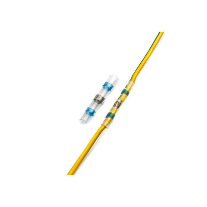 Termosarūkošais pašlodēšanas savienotājs 16-14AWG 1,5-2,5 mm², zils, 1 gab.