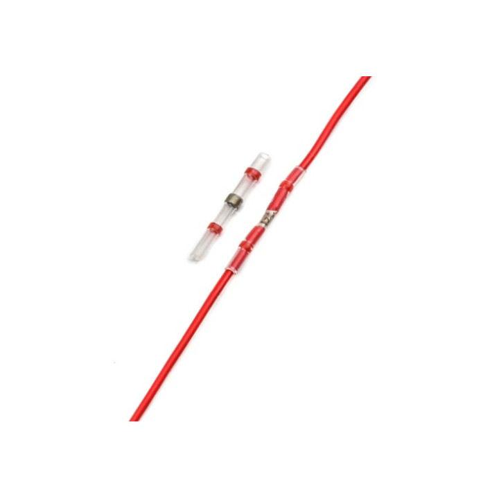 Termosarūkošs pašlodēšanas savienotājs 22-18AWG 0,5-1,0 mm², sarkans, 1 gab.