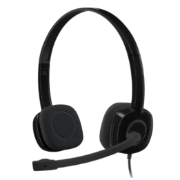 „Logitech H151“ stereofoninės ausinės, juodos