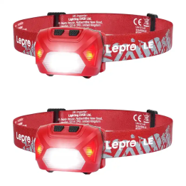 LEPRO 320014-R-2 USB priekšējais lukturis, 2 iepakojumi
