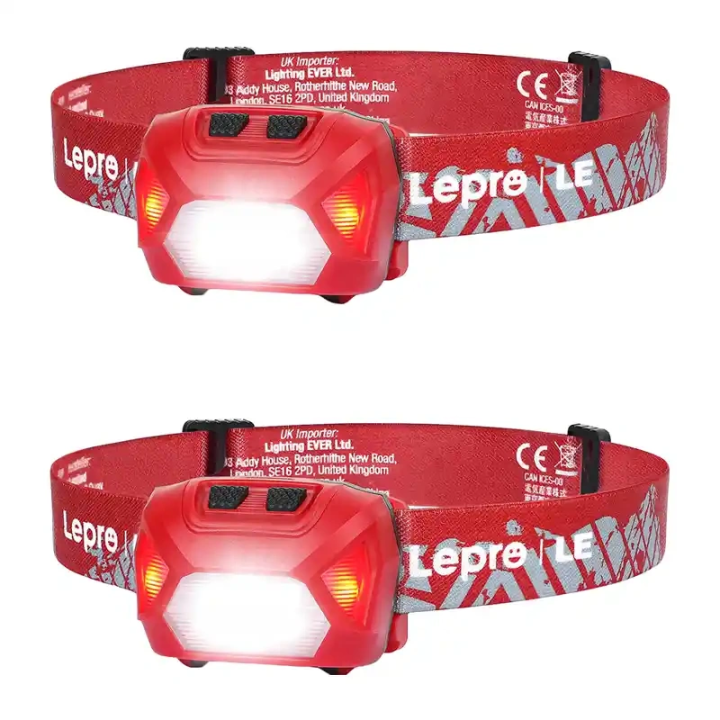 LEPRO 320014-R-2 USB priekšējais lukturis, 2 iepakojumi