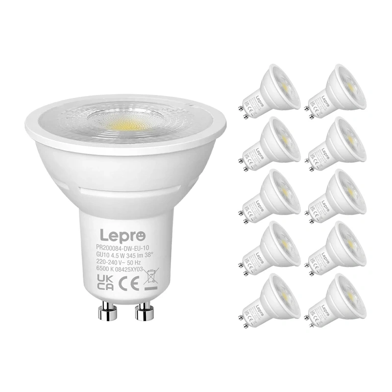 LEPRO 200084-DW-EU-10 GU10 Aptumšojama LED spuldze