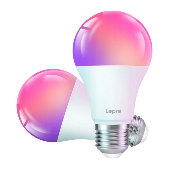 LEPRO B1-EU-2 Smart LED E27 Wi-Fi lemputė, 2 pak