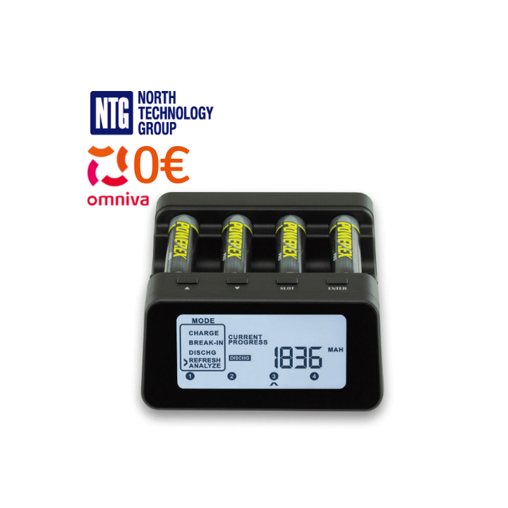 Maha Powerex MH-C9000 PRO Ni-MH/Ni-Cd 4-slots professional charger-analyzer