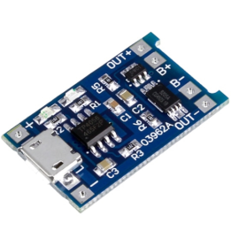 TP4056 5V 1A Li-ion Li-Po Charger Module with Micro USB Port