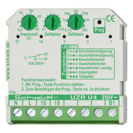 Schalk UZRU49 Multifunktions-Zeitrelais 230V AC (UP), 1 Wechsler 10A