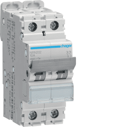 Hager NDN202 MCB 2P 25kA D-2A 2M