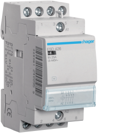 Hager ESD426 Modular Contactor 25 A, 4 NC, 24 V