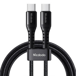 Kaapeli USB-C–USB-C Mcdodo CA-5640, 60 W, 0,2 m (musta)