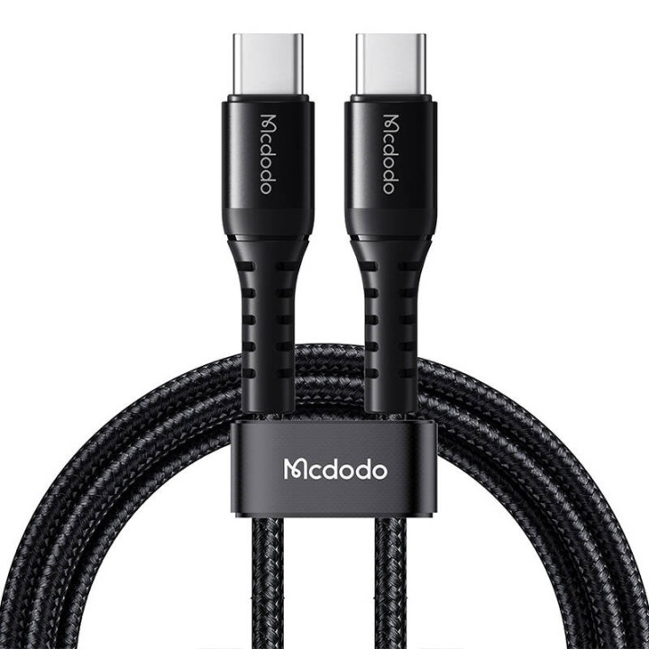 Kaapeli USB-C–USB-C Mcdodo CA-5640, 60 W, 0,2 m (musta)
