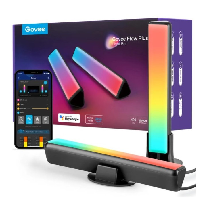 Govee H6056 Flow Plus | Lamppu LED | RGBICWW, Wi-Fi, Alexa, Google