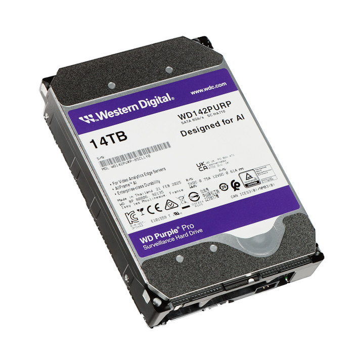 HDD FOR DVR HDD-WD142PURP 14TB 24/7 WESTERN DIGITAL