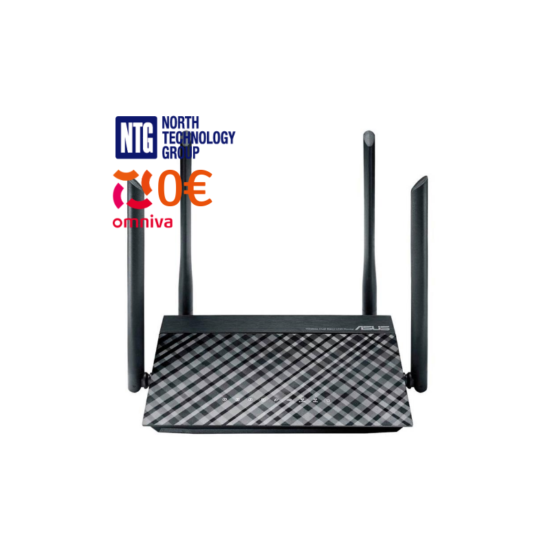 ASUS RT-AC1200 divu joslu bezvadu maršrutētājs