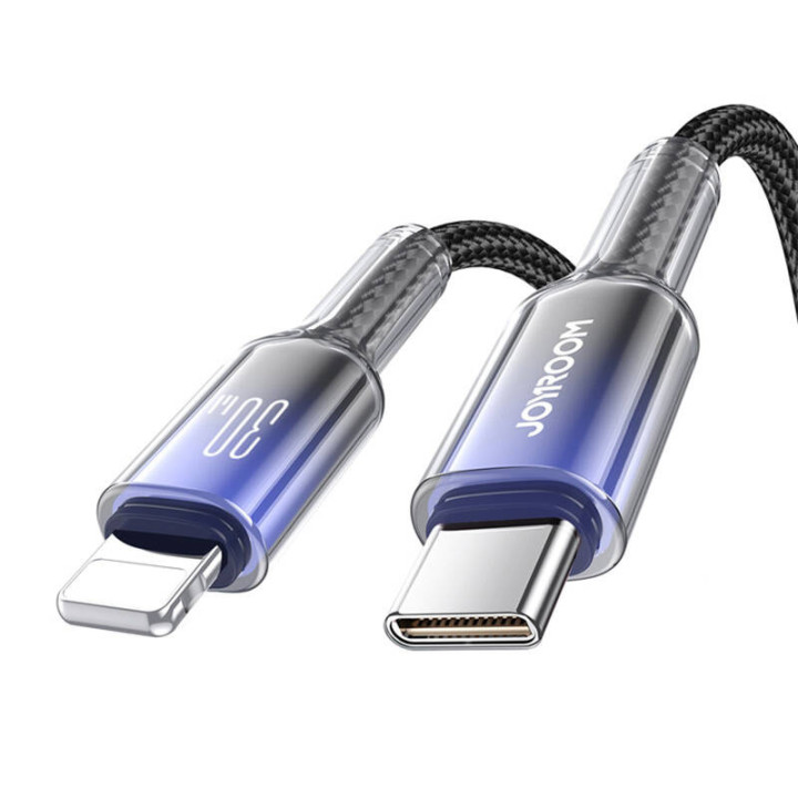 USB-C-kaapeli Lightning Joyroom S-A42 30W 1,2m (musta)