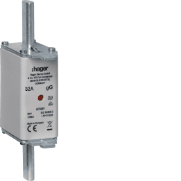 Hager LNH1032M NH1 gG 32A 500V AC sulakelinkki keskusilmaisimella