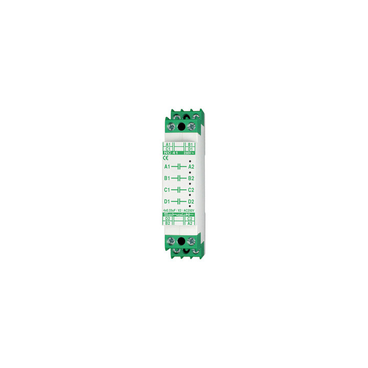 „Schalk NC4109“ tinklo 230 V kintamosios srovės (REB), 4 fachų 330 nF / 250 V