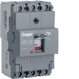 Hager HDA050L MCCB 3P 50A TM 18kA